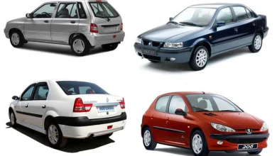 قیمت انواع خودرو